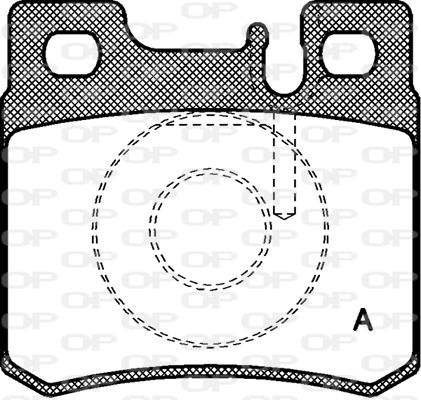 OPEN PARTS stabdžių trinkelių rinkinys, diskinis stabdys BPA0282.20